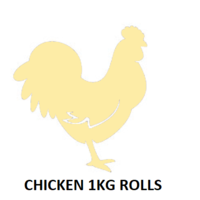  Buddys Fresh Raw Chicken Minced 1KG - FROZEN Cryovac Rolls