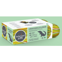 Balanced Life Crocodile & Rice Dog Roll 2 X 650gm Rolls