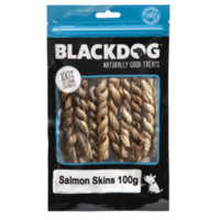 Black Dog Salmon Skins 100gm