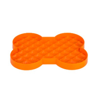 Lickimat SloDog Slow Feeder Plate Orange