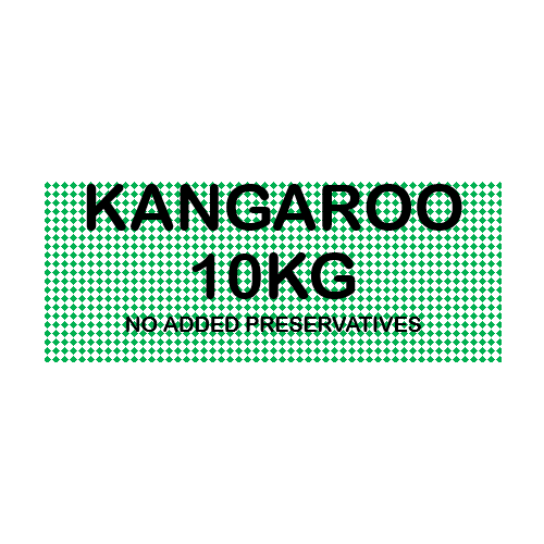 Fresh Kangaroo - 10KG Pack Coarsely Minced No Added Preservatives