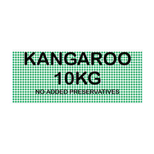 Fresh Kangaroo - 10KG Pack Coarsely Minced