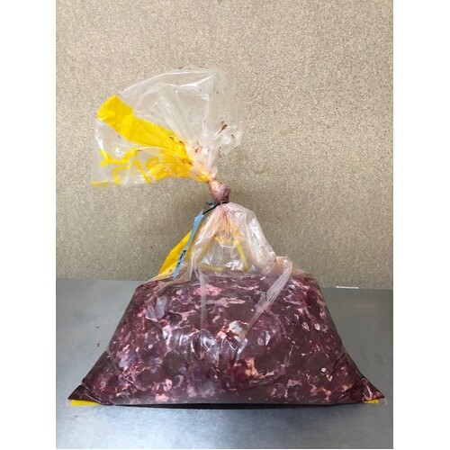 Fresh Premium Raw Kangaroo Diced - 10kg Pack Bulk Bag