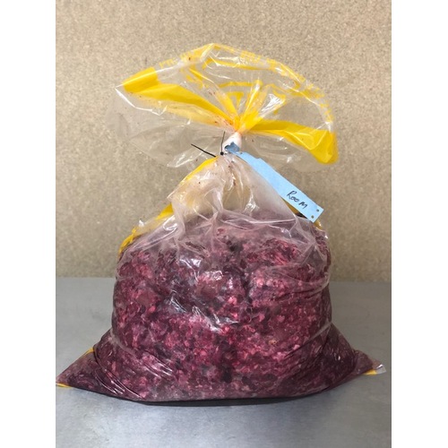 Fresh Premium Raw Kangaroo Coarsely Minced - 10kg Bulk Bag