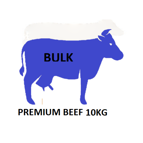 Fresh Raw Beef PREMIUM - Coarsely Minced or Diced 10KG BAG