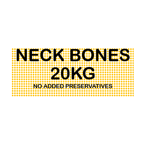 Fresh Raw Bulk Beef Neck Bones 20kg Frozen