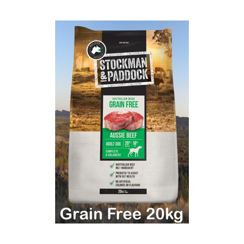 Stockman & Paddock Grain Free Beef  20 KG