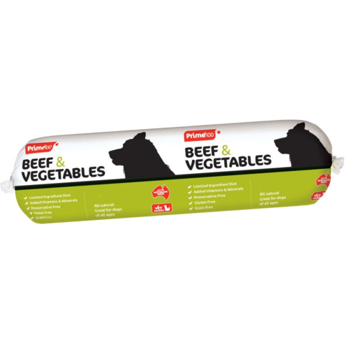 Prime100 Fresh Beef And Vegetables 2kg Roll