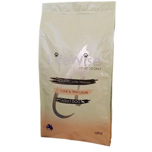 Lifewise Tone and Trim Lamb with oats, rice and veggies for dogs.