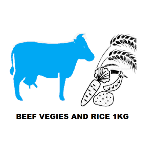 Fresh Raw Beef Rice & Veggies Mince - 1KG Frozen Roll