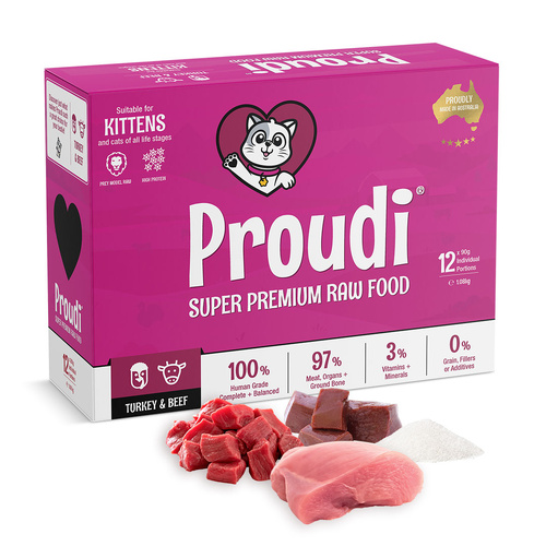 Proudi Turkey & Beef Kitten 1.080kg